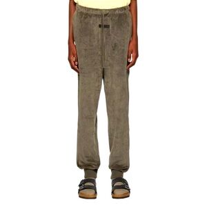 Like New Men’s Size Small Fear Of God Essentials Velour Sweatpants In Wood Color